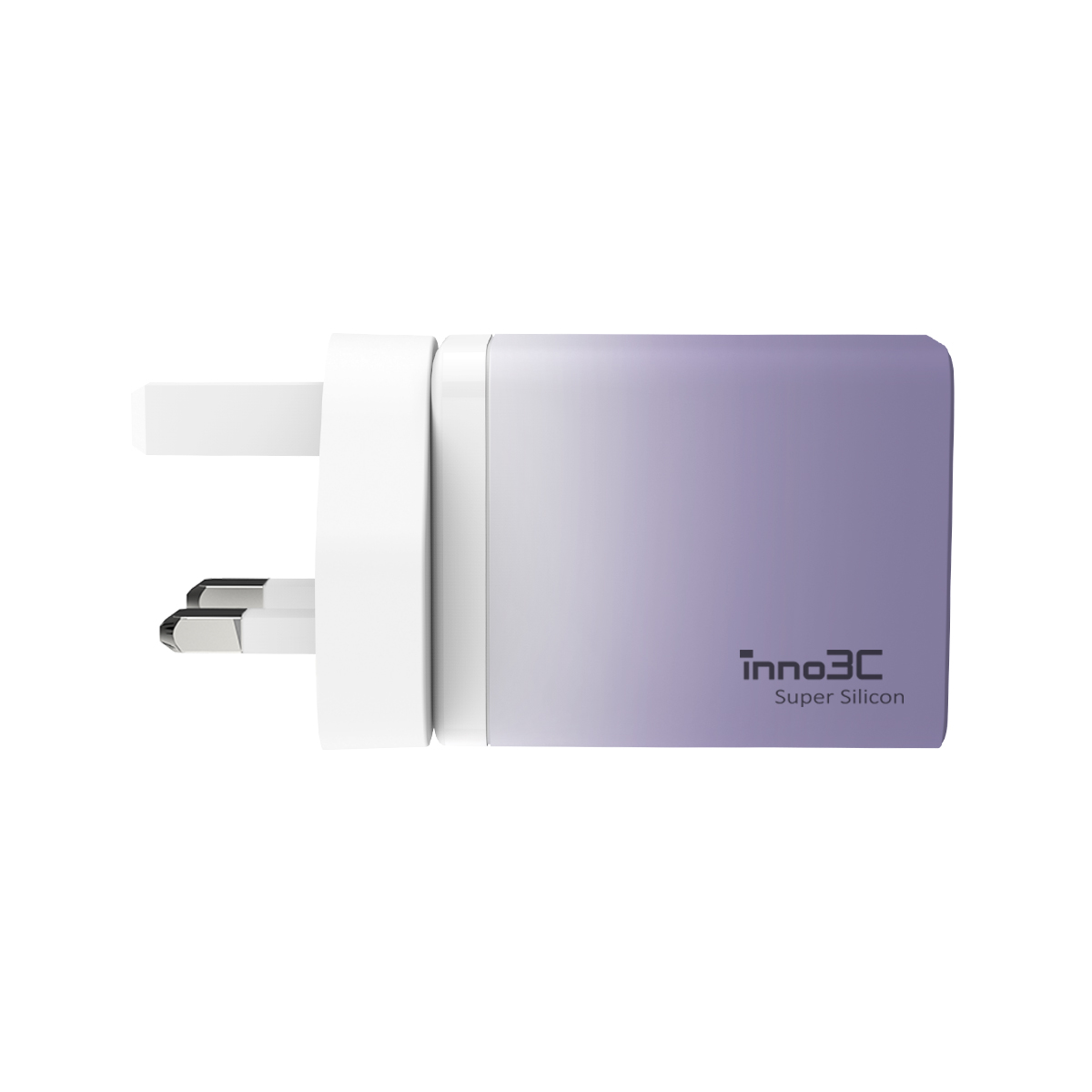 inno3C i-65WT Super Silicon 65W 3-Ports Travel Fast Charger (Deep Purple Gradient), , small image number 1